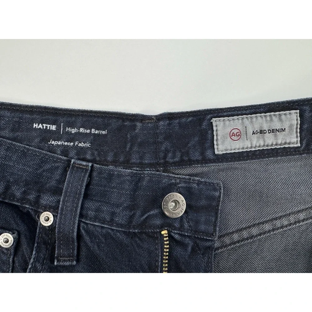 AG JEANS Hattie High Rise Barrel Jeans Japanese Fabric 29 Adriano Goldschmied